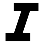 Italic SVG Icon
